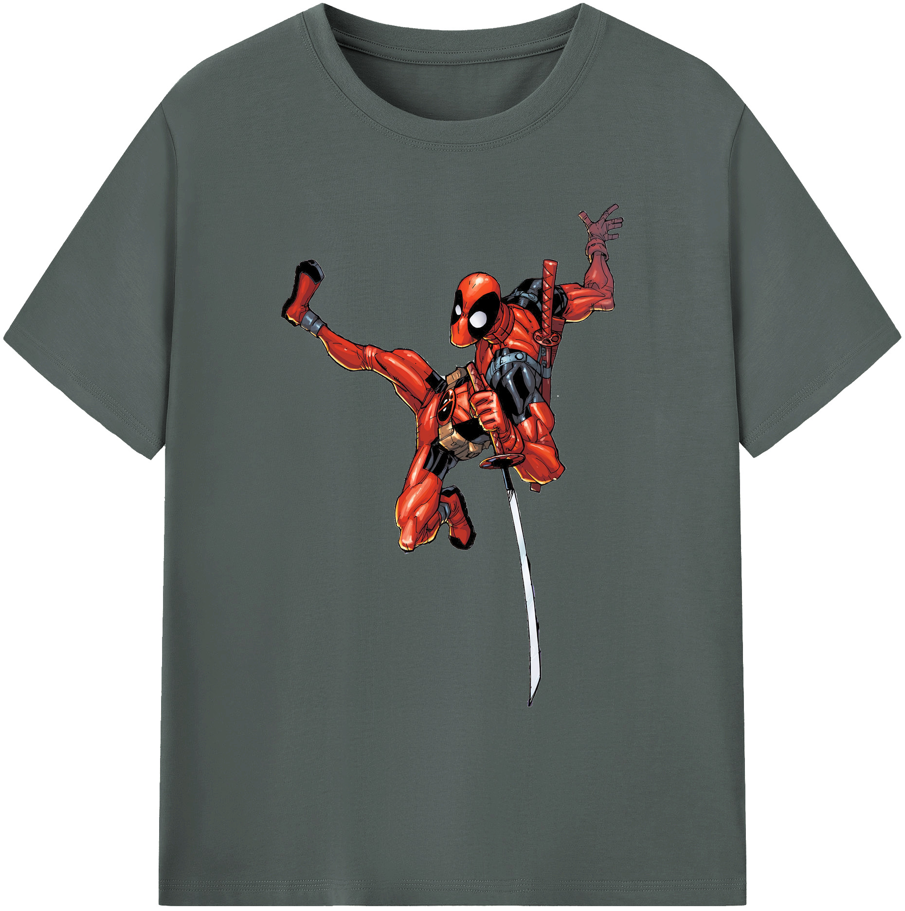 （画像用） Deadpool デッドプール 綿100％ メンズ半袖Tシャツ｜肌触りやわらか＆通気性